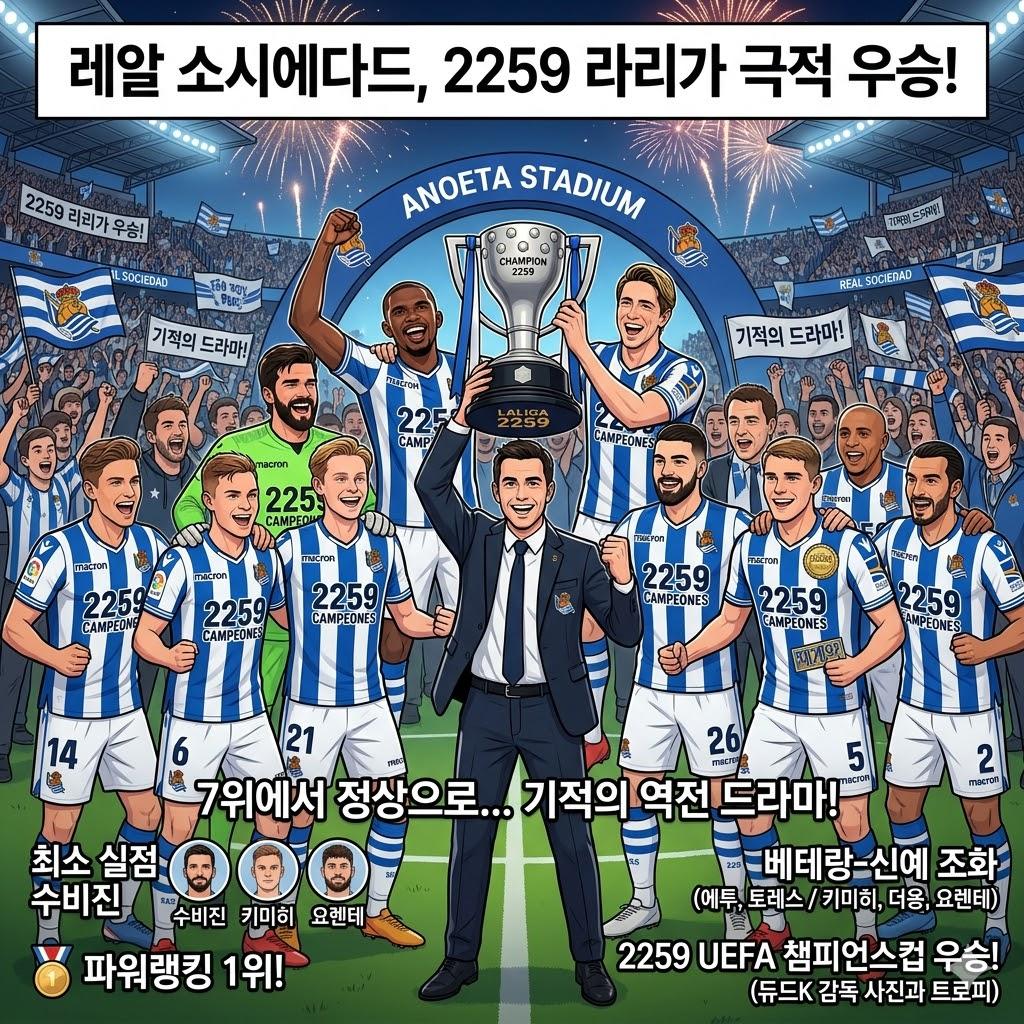 [2259 돌풍] 레알 소시에다드, 프리메라리가 제패!